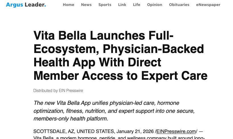 Vita Bell Launches Health app