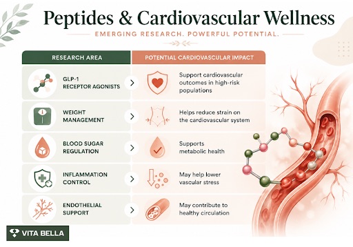 Peptides and Cardiovascular Health: Emerging Research on Heart and Vascular Benefits