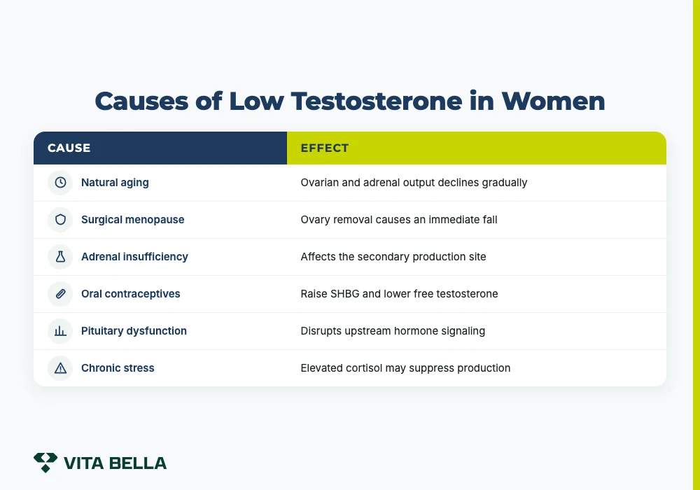 symptoms of low testosterone in women